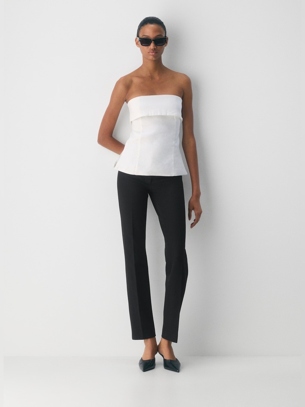 Aritzia Babaton Element Linen Tube Top
